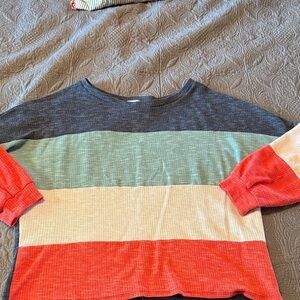 Striped Colorblock Sweater